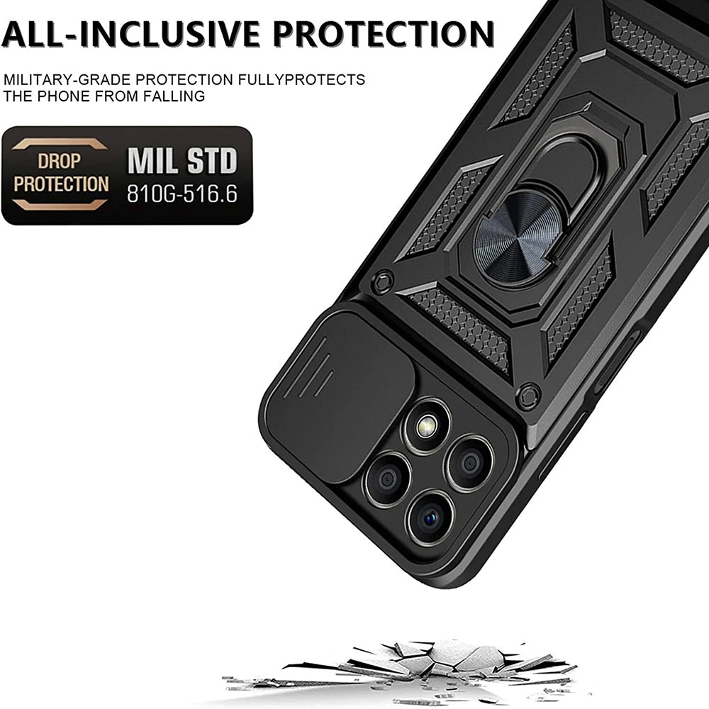 Hülle für Honor X6a, Techsuit, CamShield, Schwarz