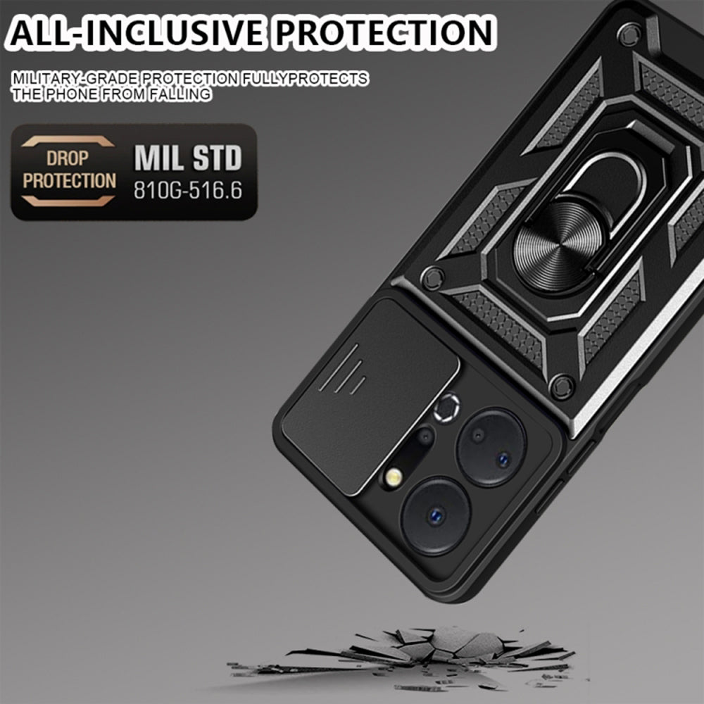 Hülle für Honor X7a, Techsuit, CamShield, Blau