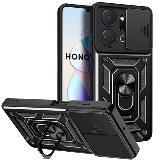 Hülle für Honor X7a, Techsuit, CamShield, Schwarz