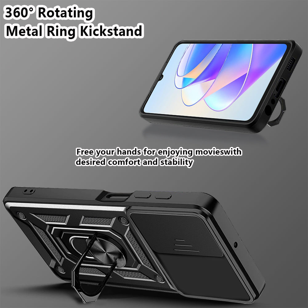 Hülle für Honor X7a, Techsuit, CamShield, Schwarz