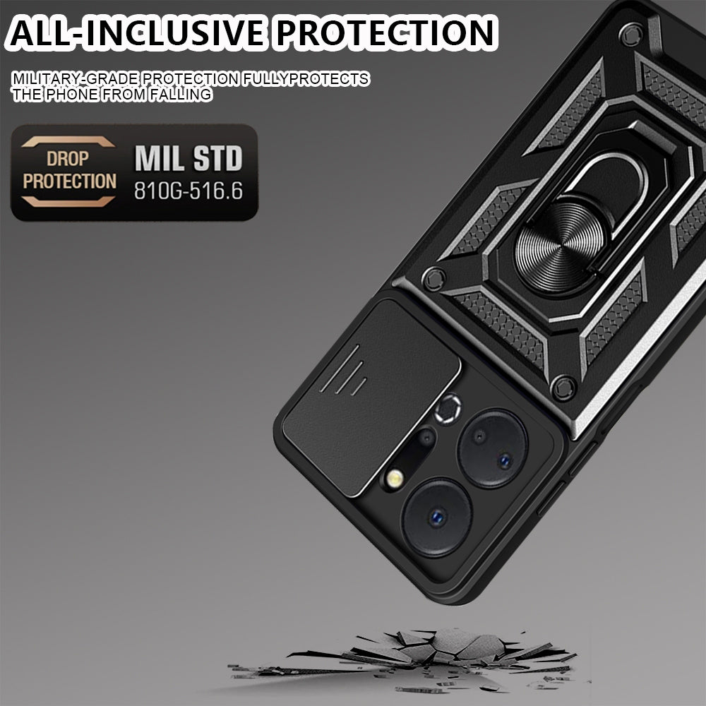 Hülle für Honor X7a, Techsuit, CamShield, Schwarz