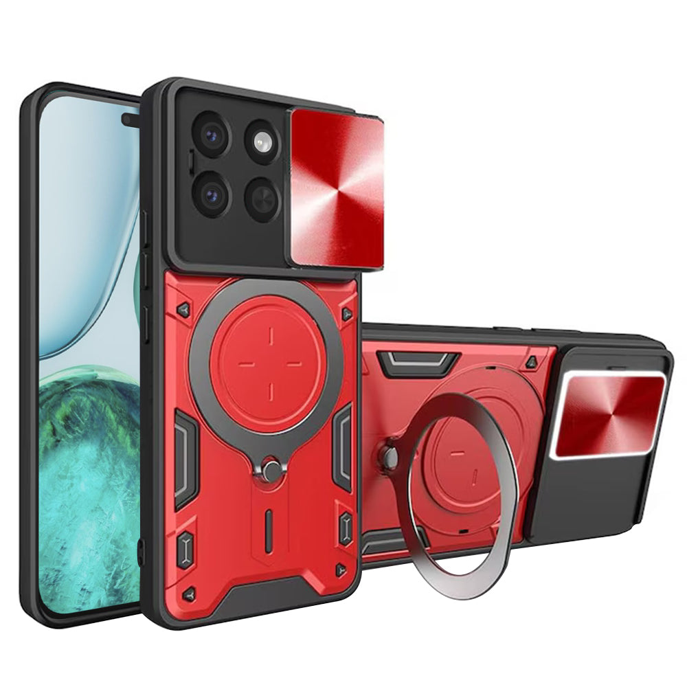 Hülle für Honor X8c, Techsuit, CamGuard Pro, Rot