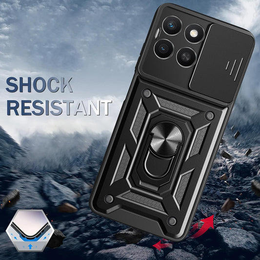 Hülle für Honor X8c, Techsuit, CamShield, Blau