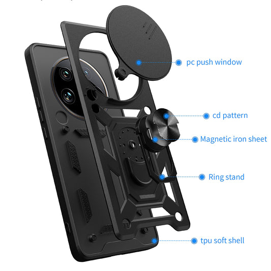 Hülle für Honor X9c / Magic7 Lite, Techsuit, CamShield, Blau
