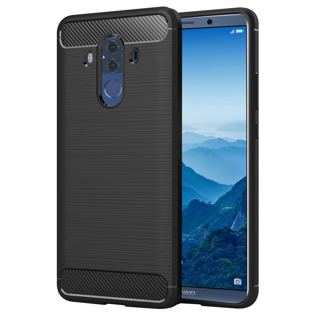 Hülle für Huawei Mate 10 Pro, Techsuit, Carbon, Schwarz