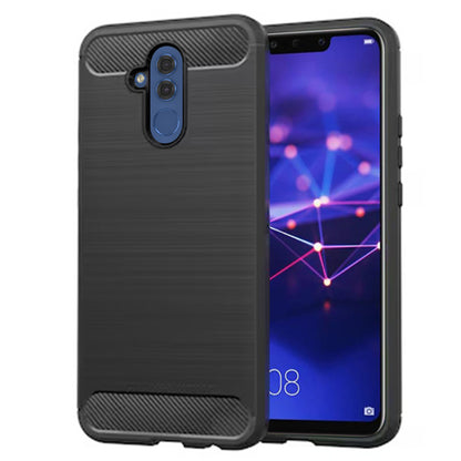 Hülle für Huawei Mate 20 Lite, Techsuit, Carbon, Schwarz