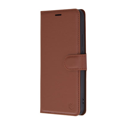 Hülle für Huawei nova 12s / nova 11, Techsuit, Leder-Folio, Braun