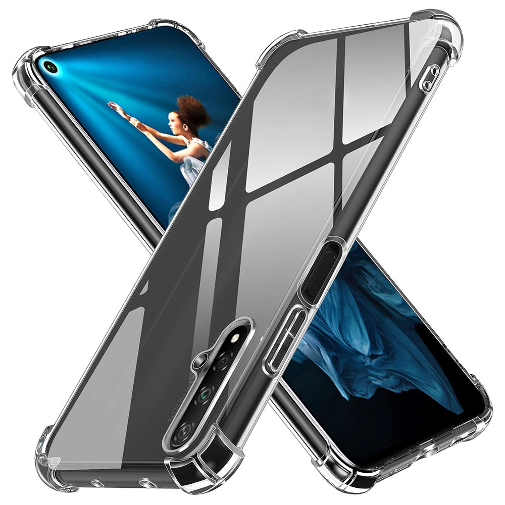 Hülle für Huawei nova 5T / Honor 20, Techsuit, stoßfest klar, transparent