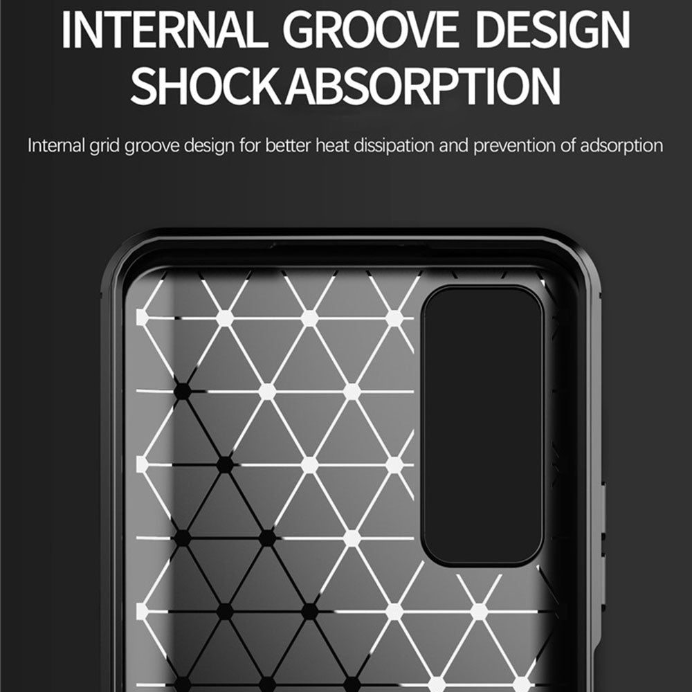 Case for Huawei P smart 2021, Techsuit, Carbon, Black