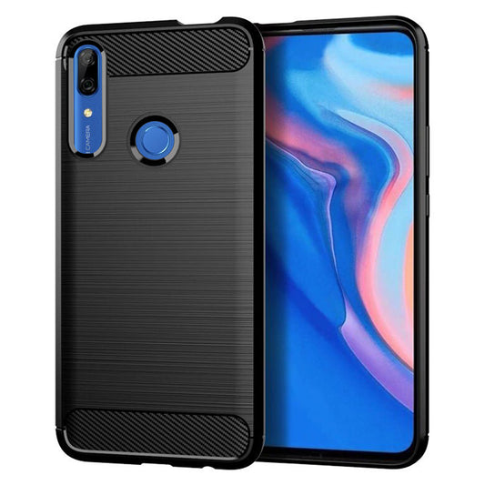 Hülle für Huawei P Smart Z, Techsuit, Carbon, Schwarz