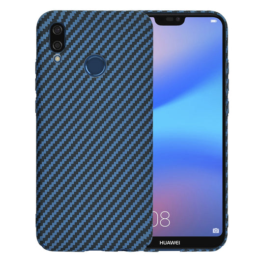 Hülle für Huawei P20 Lite, Techsuit, Carbonite FiberShell, Türkis