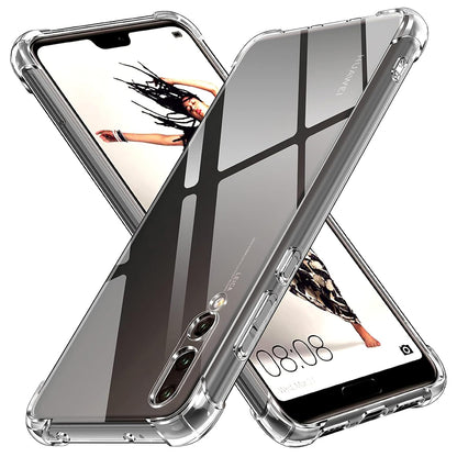 Hülle für Huawei P20 Pro, Techsuit, stoßfest klar, transparent