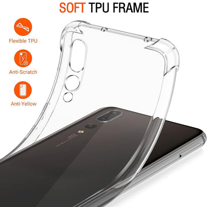 Hülle für Huawei P20 Pro, Techsuit, stoßfest klar, transparent