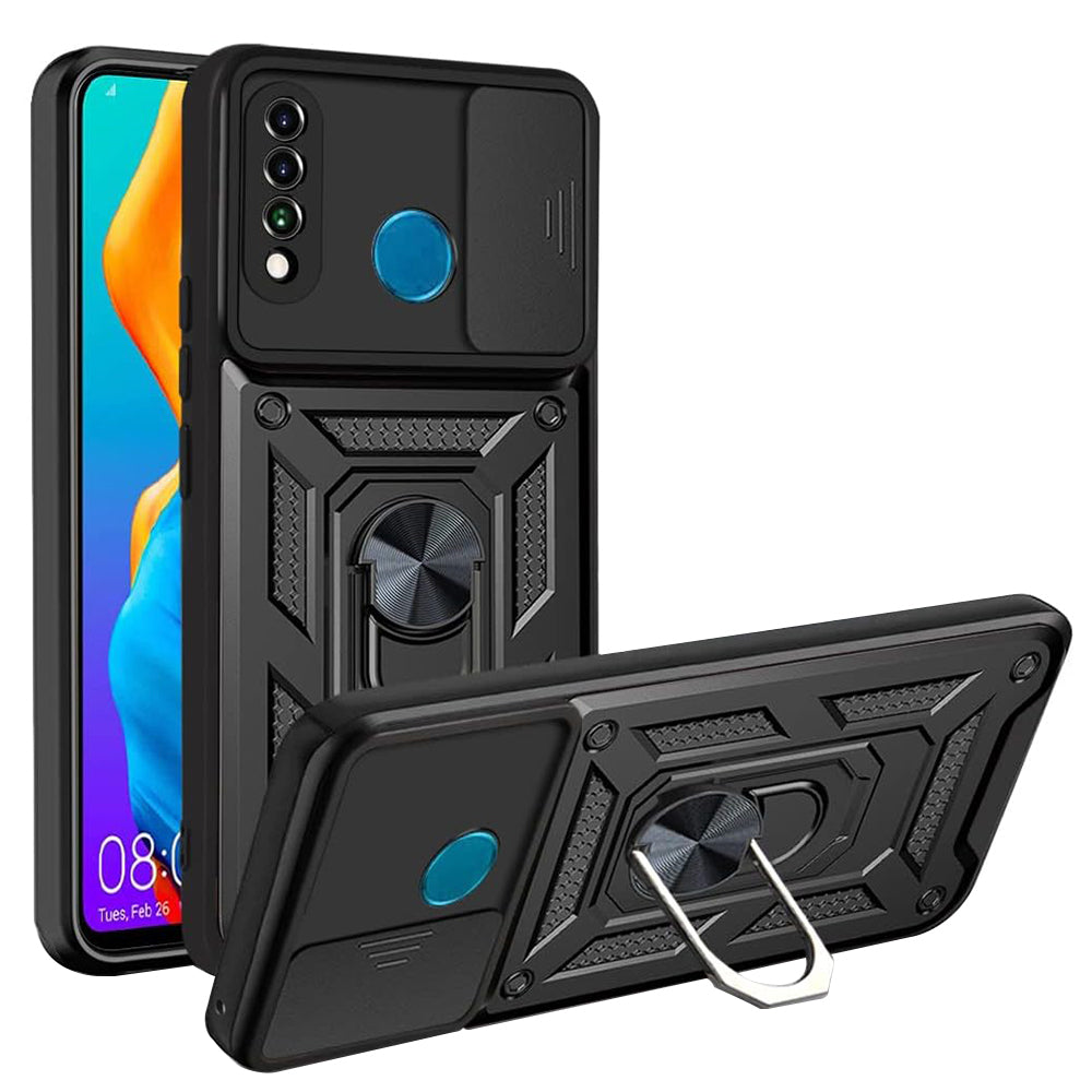 Hülle für Huawei P30 lite New Edition / P30 lite, Techsuit, CamShield, Schwarz