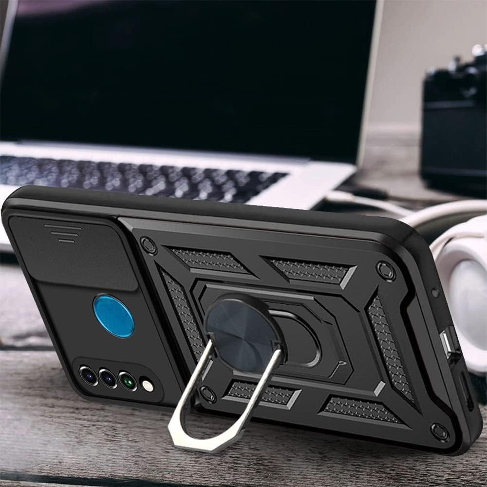 Hülle für Huawei P30 lite New Edition / P30 lite, Techsuit, CamShield, Schwarz