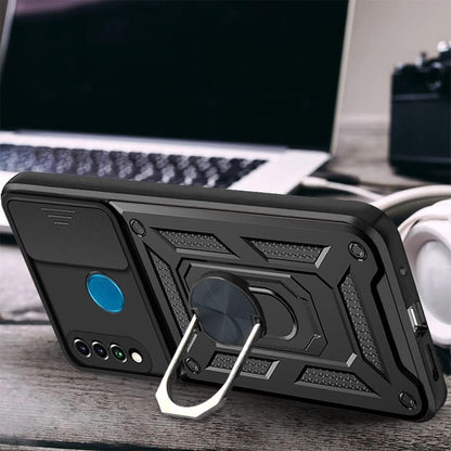 Hülle für Huawei P30 lite New Edition / P30 lite, Techsuit, CamShield, Schwarz