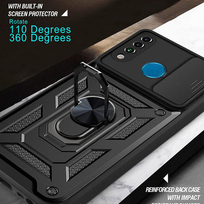Hülle für Huawei P30 lite New Edition / P30 lite, Techsuit, CamShield, Schwarz