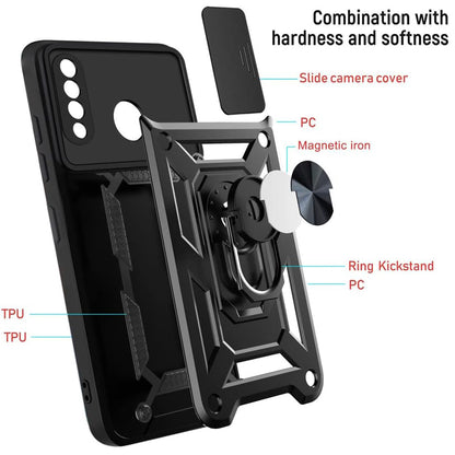Hülle für Huawei P30 lite New Edition / P30 lite, Techsuit, CamShield, Schwarz