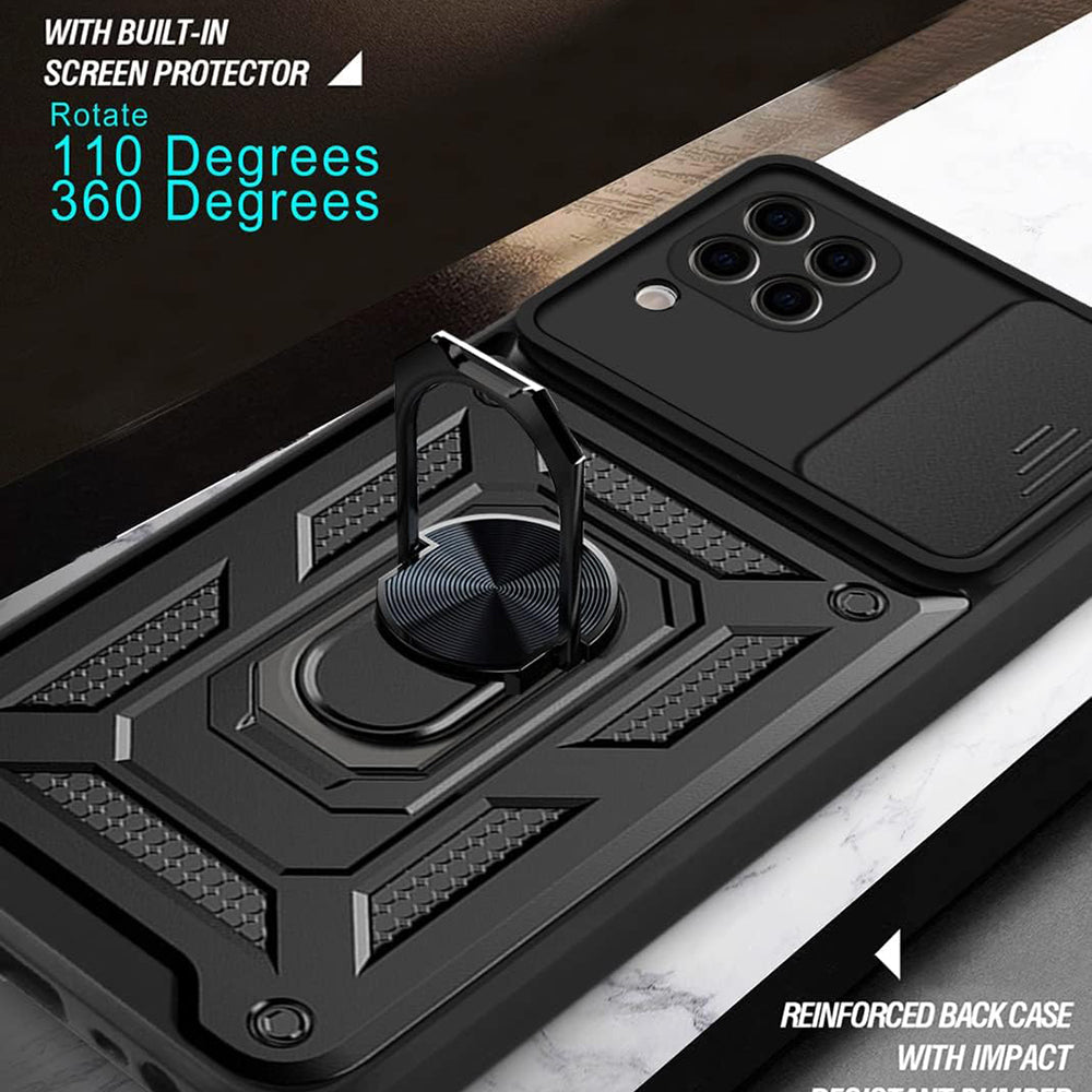 Hülle für Huawei P40 lite 4G, Techsuit, CamShield, Schwarz