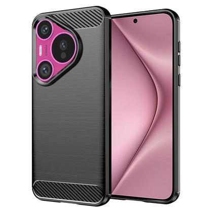 Hülle für Huawei Pura 70, Techsuit, Carbon, Schwarz
