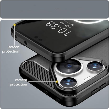 Hülle für Huawei Pura 70, Techsuit, Carbon, Schwarz