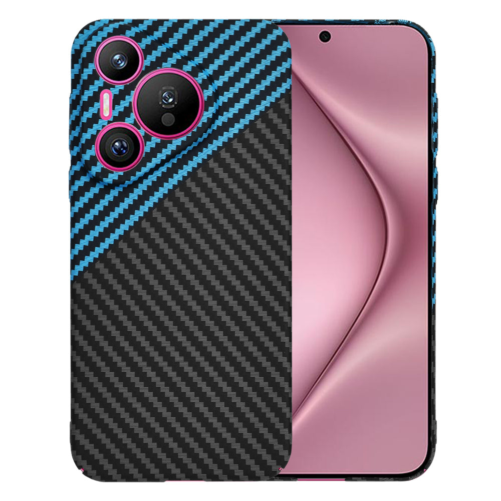 Hülle für Huawei Pura 70, Techsuit, Carbonite FiberShell, Schwarz Blau