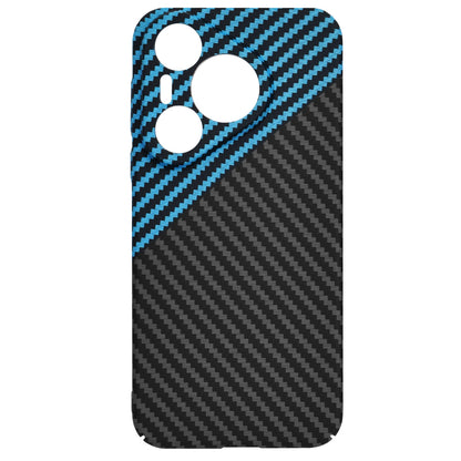Hülle für Huawei Pura 70, Techsuit, Carbonite FiberShell, Schwarz Blau