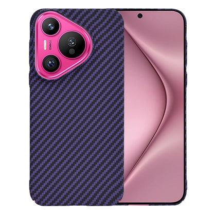 Hülle für Huawei Pura 70, Techsuit, Carbonite FiberShell, Lila
