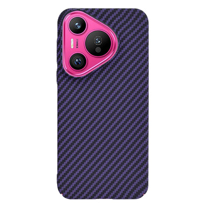Hülle für Huawei Pura 70, Techsuit, Carbonite FiberShell, Lila