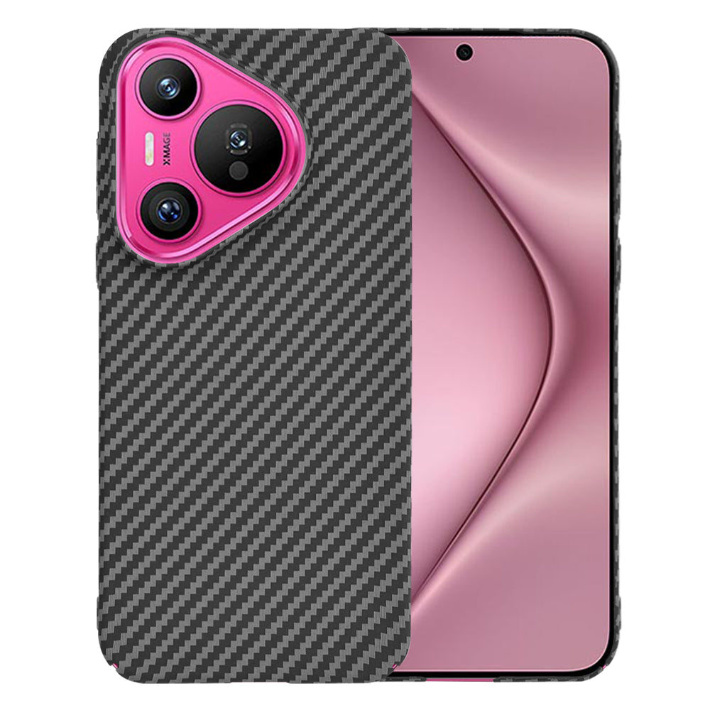 Hülle für Huawei Pura 70, Techsuit, Carbonite FiberShell, Schwarz