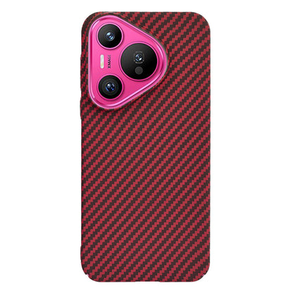 Hülle für Huawei Pura 70, Techsuit, Carbonite FiberShell, Rot