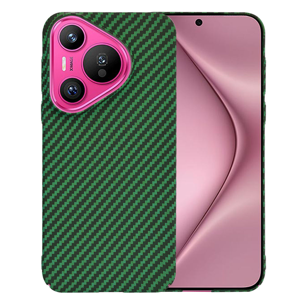 Hülle für Huawei Pura 70, Techsuit, Carbonite FiberShell, Grün