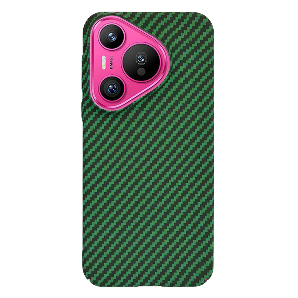 Hülle für Huawei Pura 70, Techsuit, Carbonite FiberShell, Grün