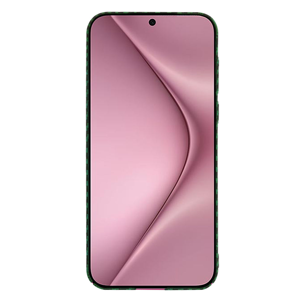 Hülle für Huawei Pura 70, Techsuit, Carbonite FiberShell, Grün