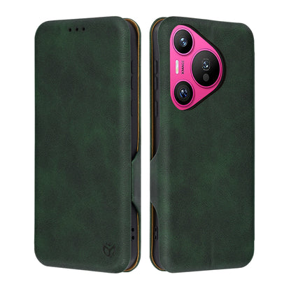Hülle für Huawei Pura 70, Techsuit, Safe Wallet Plus, Grün