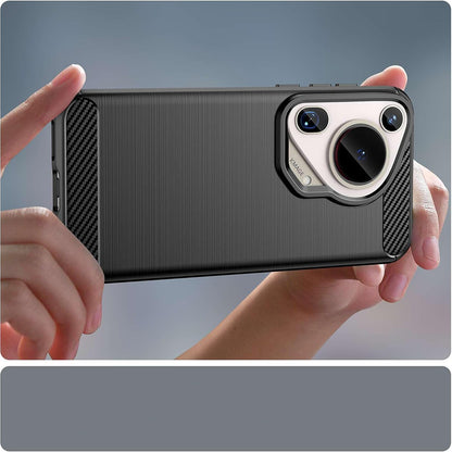 Hülle für Huawei Pura 70 Ultra, Techsuit, Carbon, Blau