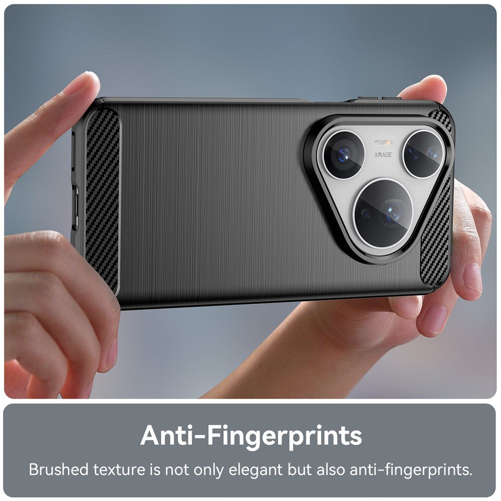 Hülle für Huawei Pura 80 Pro / Pura 80 Ultra, Techsuit, Carbon, Schwarz