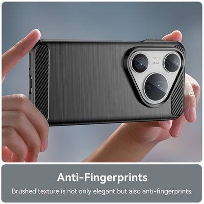 Hülle für Huawei Pura 80 Pro / Pura 80 Ultra, Techsuit, Carbon, Schwarz