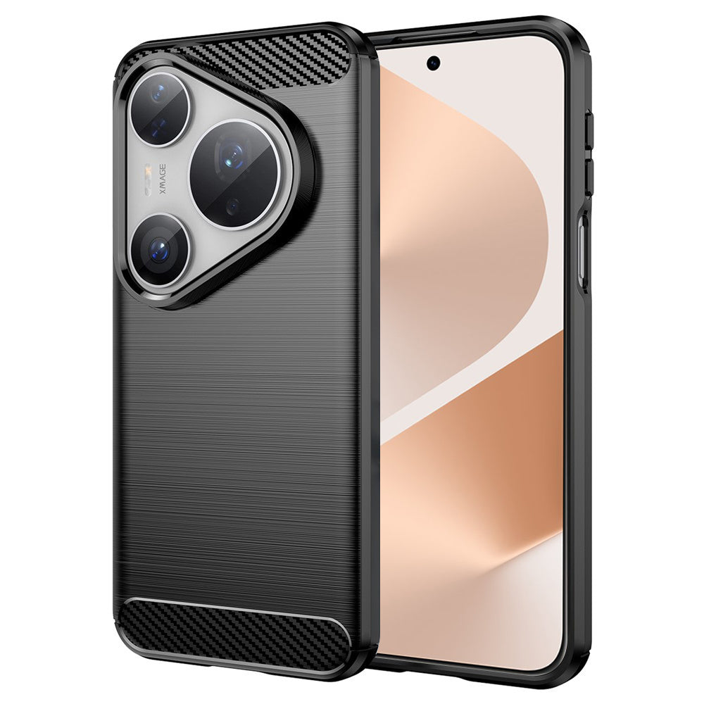Hülle für Huawei Pura 80 Pro / Pura 80 Ultra, Techsuit, Carbon, Schwarz