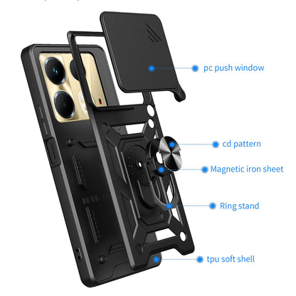 Hülle für Infinix Note 40 4G, Techsuit, CamShield, Schwarz