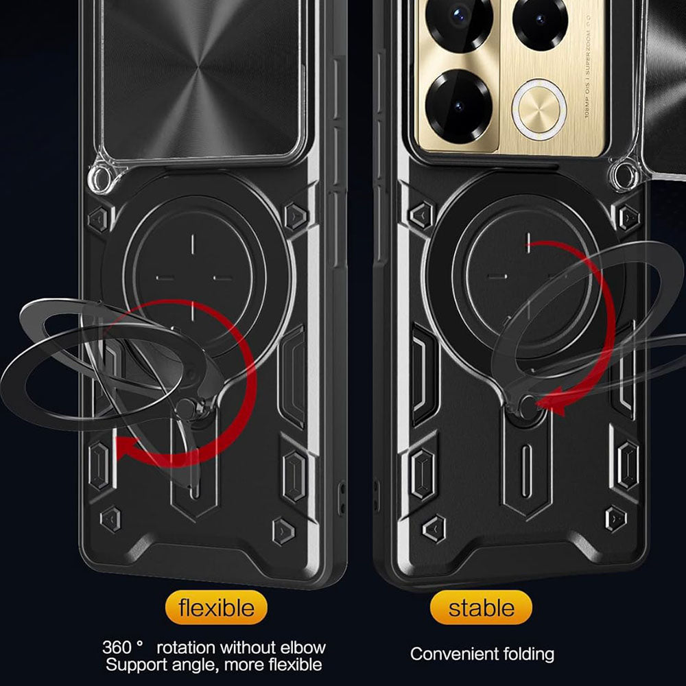Hülle für Infinix Note 40 Pro+, Techsuit, CamGuard Pro, Lila