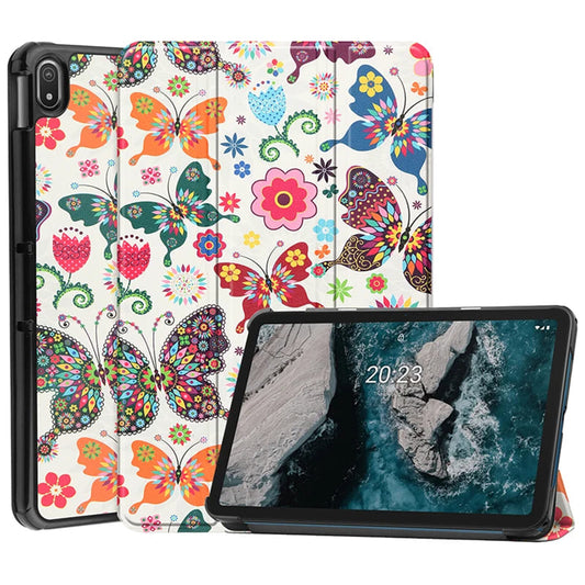 Case for Lenovo Idea Tab 11, Techsuit, FoldPro Butterfly, Multicolor