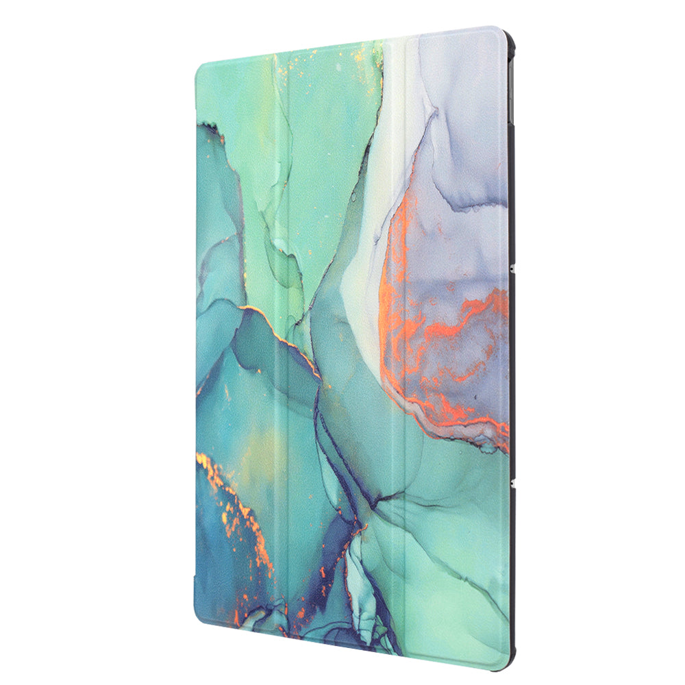 Hülle für Lenovo Idea Tab Plus, Techsuit, FoldPro Green Time, Mehrfarbig