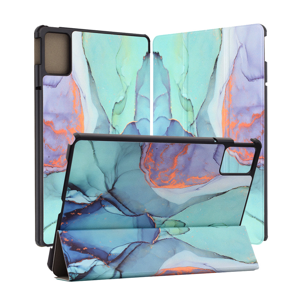 Hülle für Lenovo Tab M11, Techsuit, FoldPro Green Time, Mehrfarbig