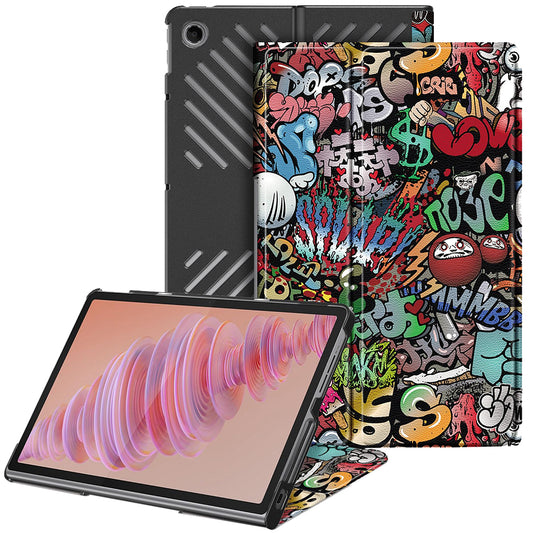 Hülle für Lenovo Tab Plus 11,5 Zoll, Techsuit, FoldPro Urban Vibe, Mehrfarbig