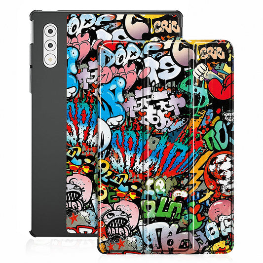 Hülle für Lenovo Yoga Tab Plus, Techsuit, FoldPro Urban Vibe, Mehrfarbig
