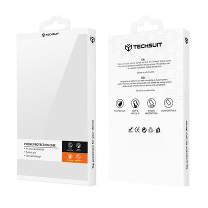 Hülle für Motorola Edge 60 Pro, Techsuit, Carbon Shield Pro, Weiß
