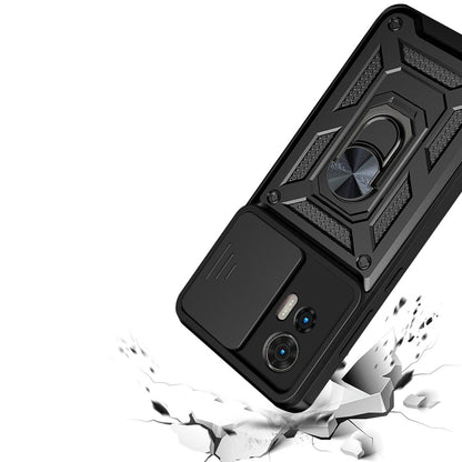 Hülle für Motorola Edge 50 Fusion, Techsuit, CamShield, Schwarz