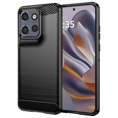 Hülle für Motorola Edge 50 Neo, Techsuit, Carbon, Schwarz