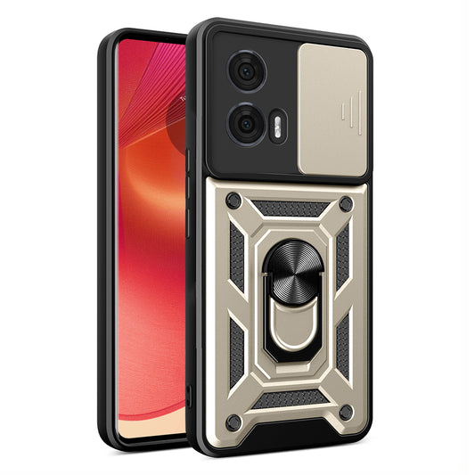 Hülle für Motorola Edge 50, Techsuit, CamShield, Gold